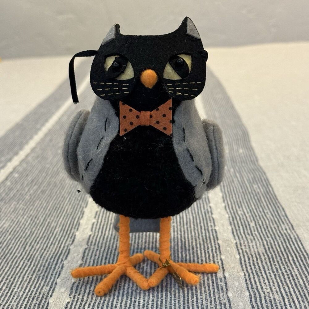 Target 2017 Hyde & Eek Hissy Halloween Featherly Friends Bird In Cat Mask Bowtie